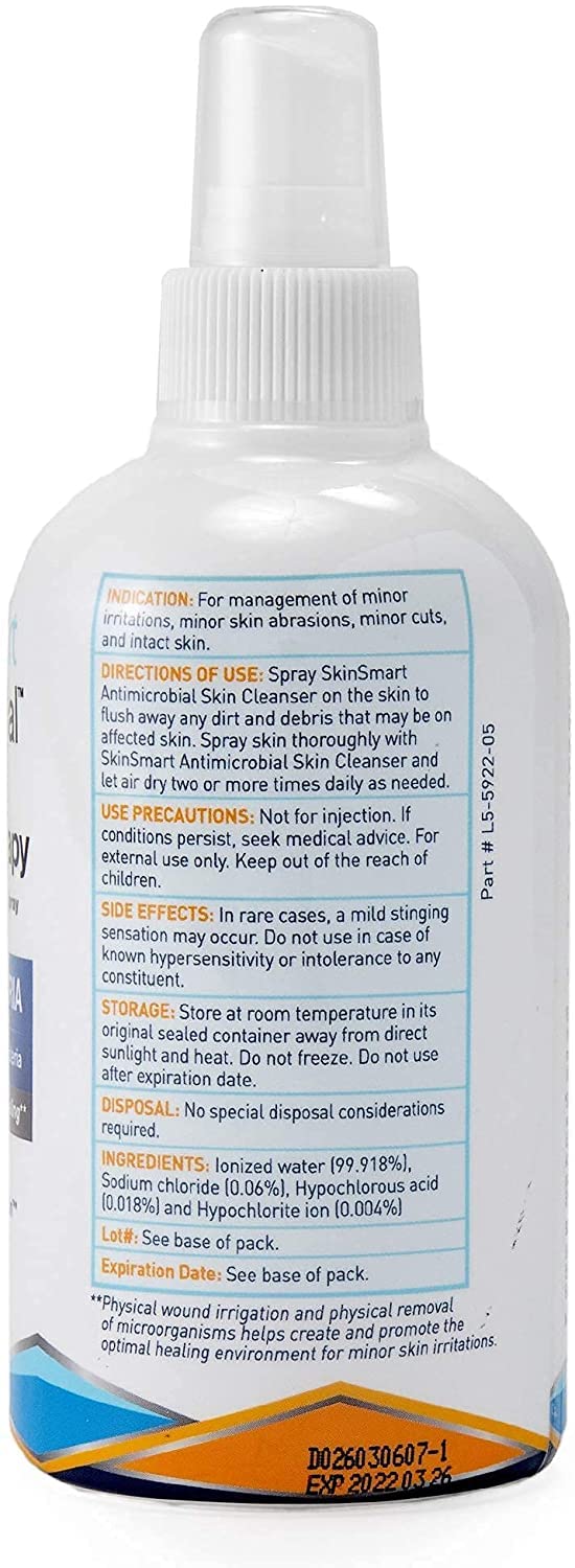 SkinSmart Antimicrobial Eczema Therapy Travel Size 2 Ounce Clear Spray (Pack of 3)