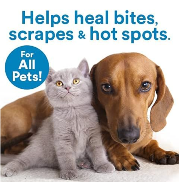 SkinSmart Antimicrobial Skin and Wound Care for Pets, Removes Bacteria to Promote Healing and Relieves Itch