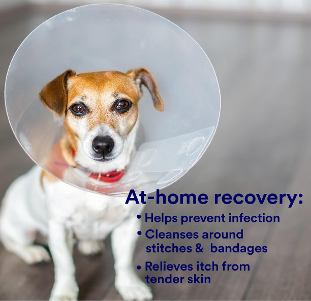 SkinSmart Antimicrobial Skin and Wound Care for Pets, Removes Bacteria to Promote Healing and Relieves Itch