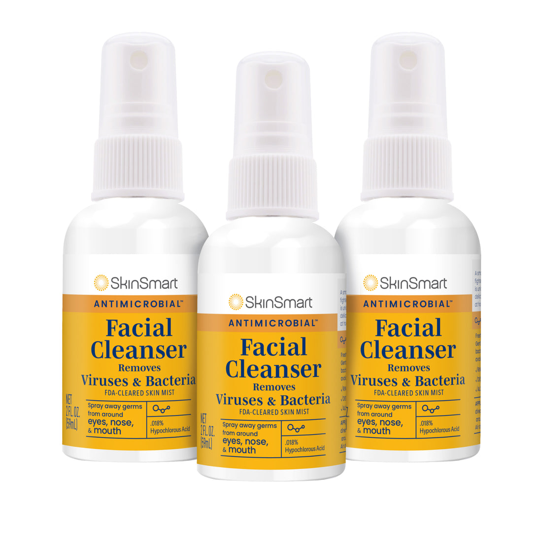 SkinSmart Antimicrobial Facial Cleanser Removes Viruses &amp; Bacteria